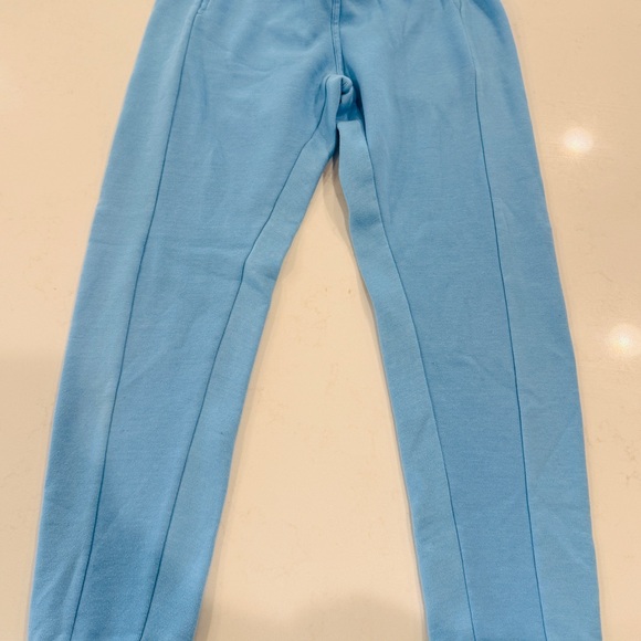 Woman’s Crewneck Sweatshirt and sweatpants with Rainbow hem, sleeve and cuffs. - Picture 4 of 4